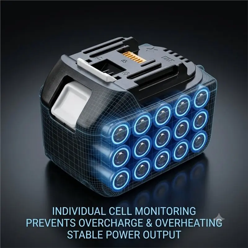 BTLIFE-BL1890 15X18650 Li- Battery Case Kit With 9.0Ah Sticker For 18V Fast Charging PCB Protection Circuit Board