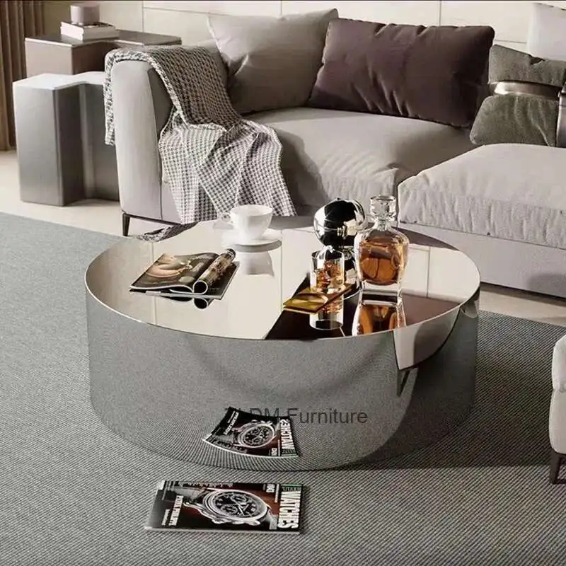 

Stainless Steel Mirror Coffee Table Decoration Nordic Designer Corner Table Home Sofa Side Table Luxury Living Room Furniture