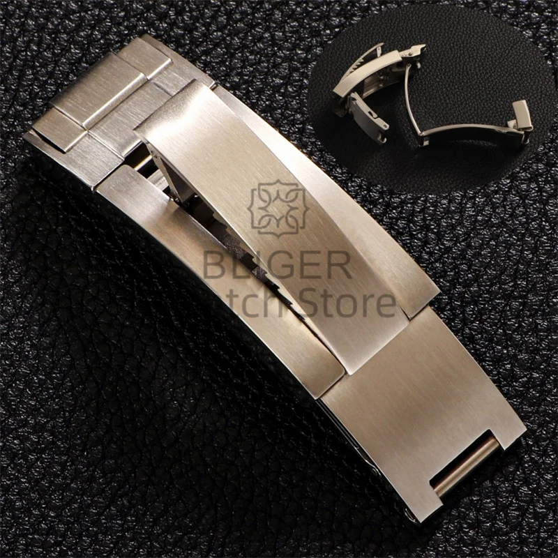 9mm x 16mm Watch Band Glide Clasp For DAYTONA SUBMARINER GMT Yacht-Master Stainless Steel Fine-tuning Pull Button Watch Buckle