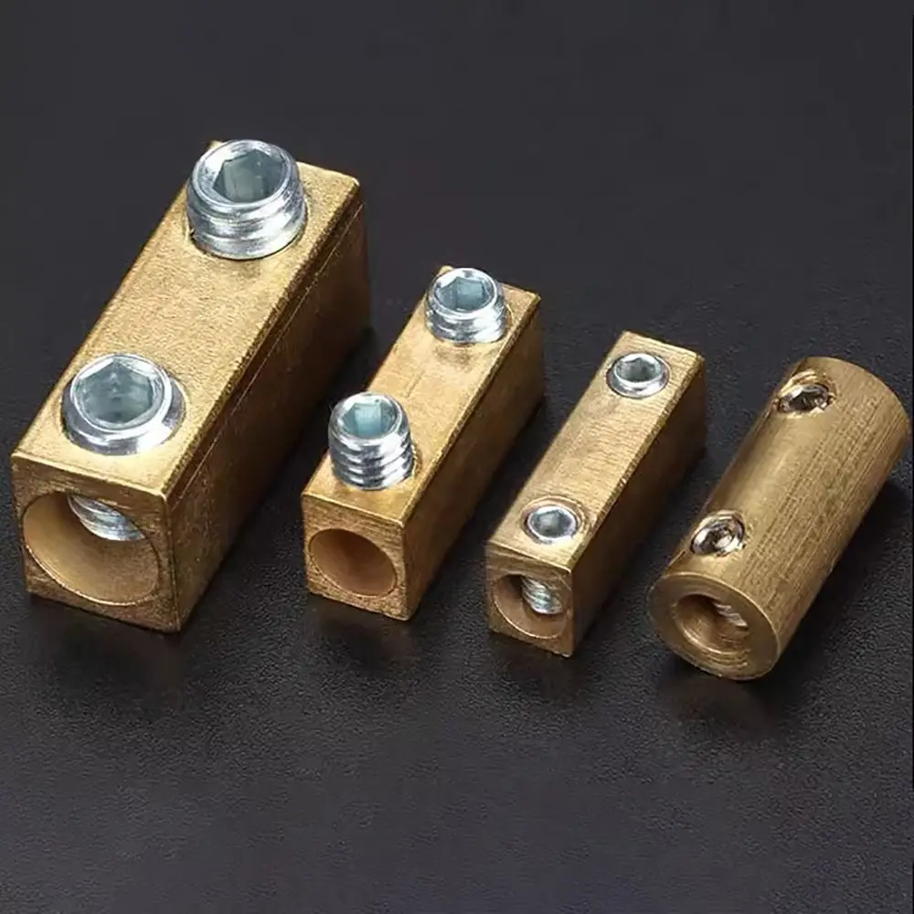 With Heat Shrink Tubing Brass Terminal Block High Current Pressure Free High Power Splitter Waterproof Wiring Connector