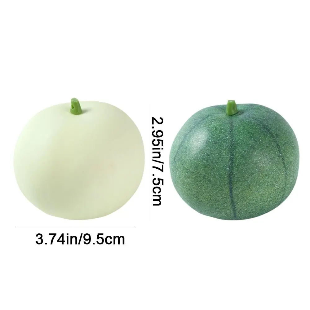 2 pezzi creativi in schiuma artificiale melone plastica realistica frutta finta decorativa simulazione realistica melone ornamento da cucina