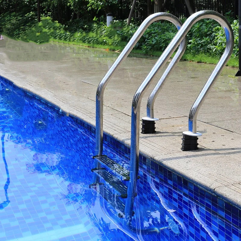 2026 أسعار المصنع بالجملة خطوات مخصصة قابلة للطي الفولاذ المقاوم للصدأ 304 الدرج درابزين سلم حمام سباحة #2