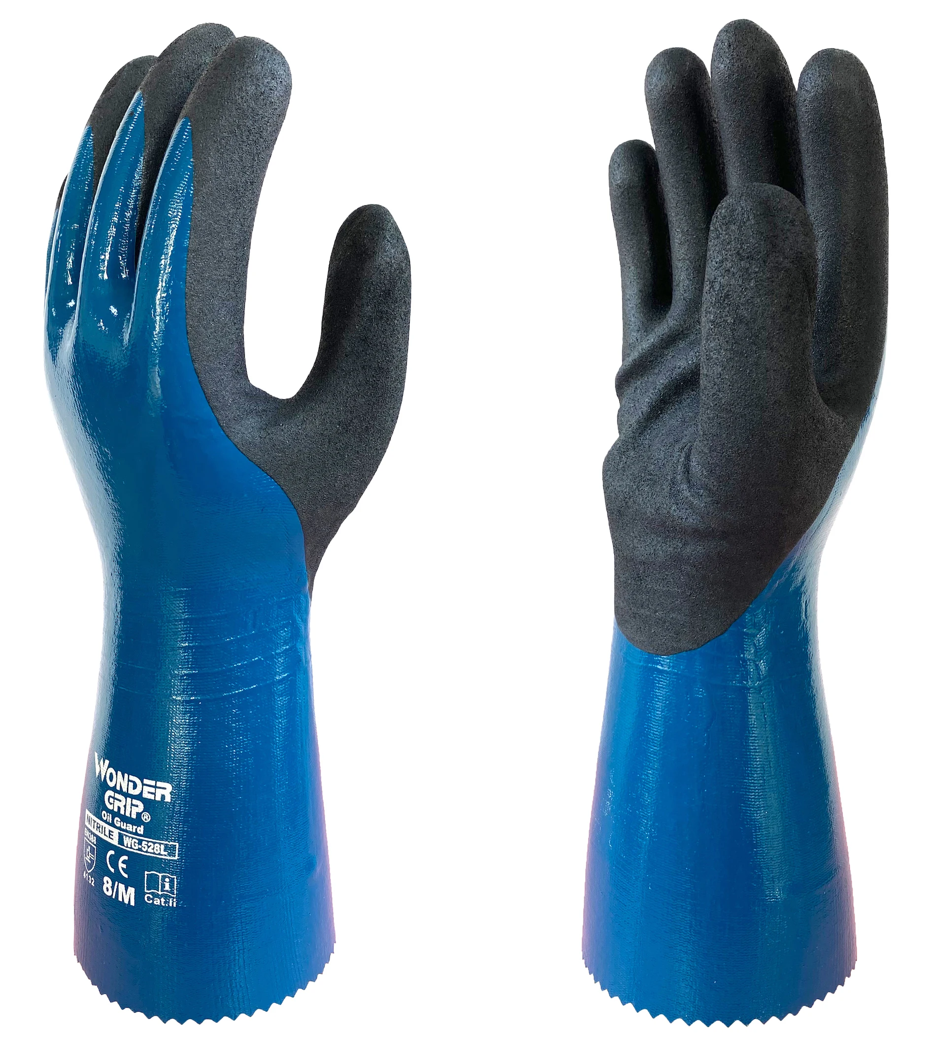 

Chemical Resistant Work Gloves Foam Nitrile Long Cuff Oil Gas Abrasion Proof Antibiotic Waterproof Claw Safety Mitten Acid-base