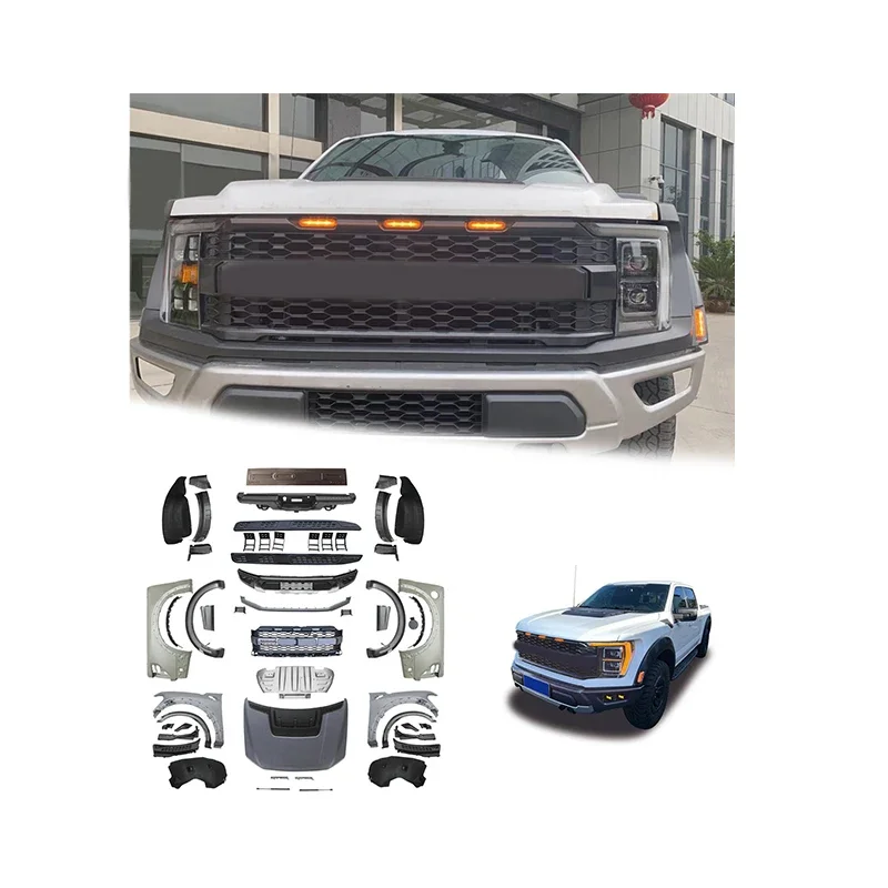 old to new body kit For Ford Ranger For Ranger F150 Upgrade To 2022 Raptor R For 2021 F-150 For 2022 Raptor R on sale