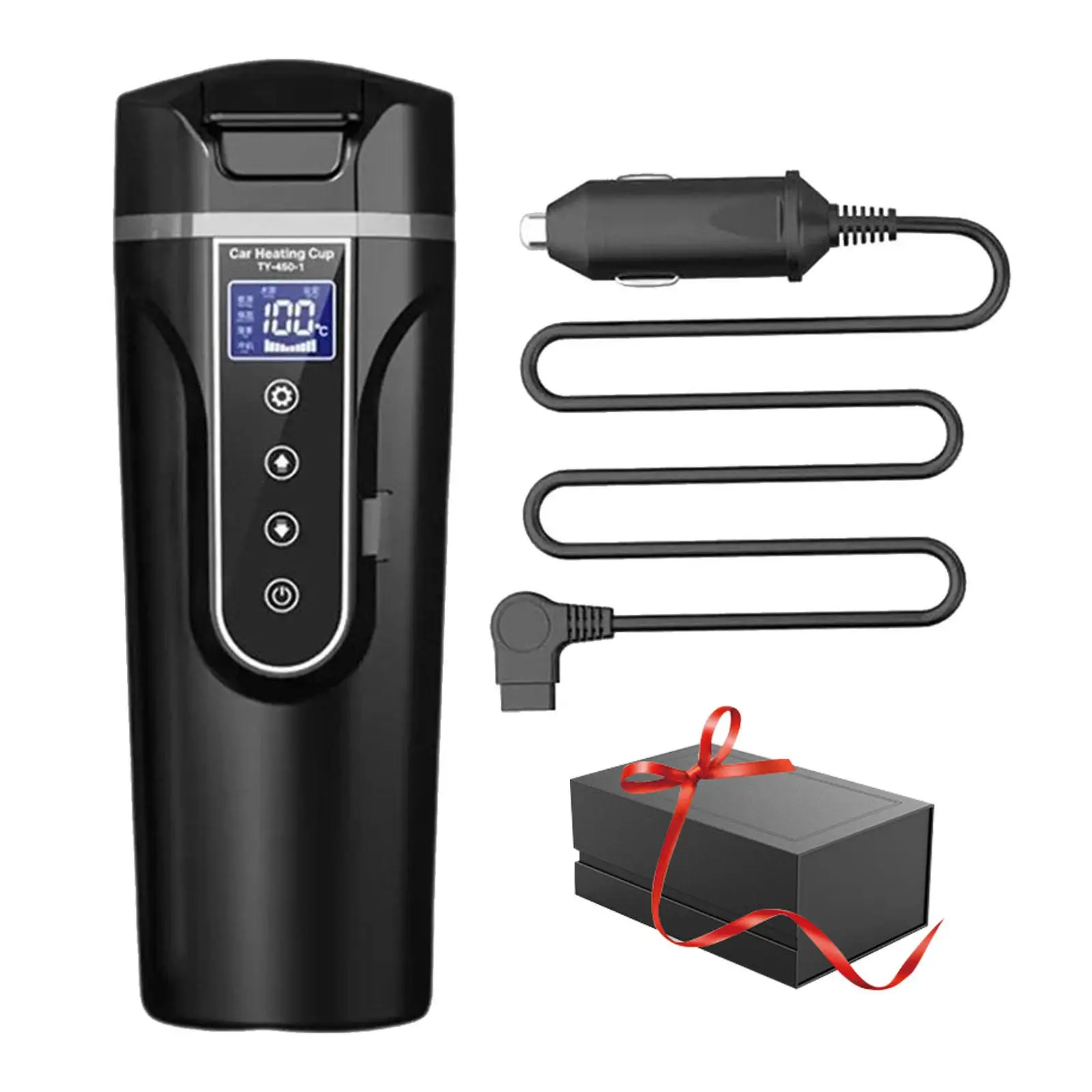 Travel Coffee Mug Portable Electric Tea Kettle for Drivers Vehicles Auto Car