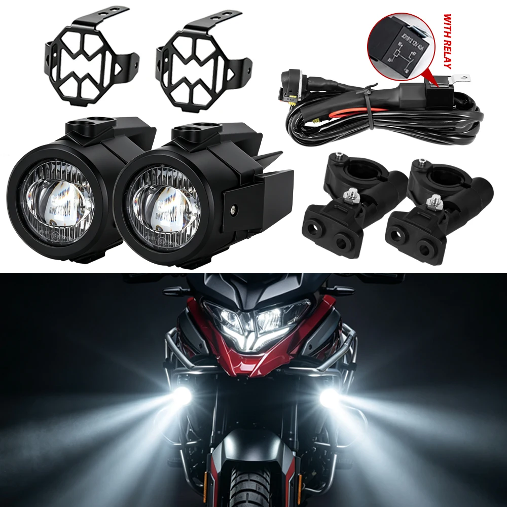LED-Zusatz-Nebelscheinwerfer für BMW R1200GS ADV R1300GS F800GS F700GS F650GS K1600B Motorrad-Fahrlicht Universelle Nebelscheinwerfer