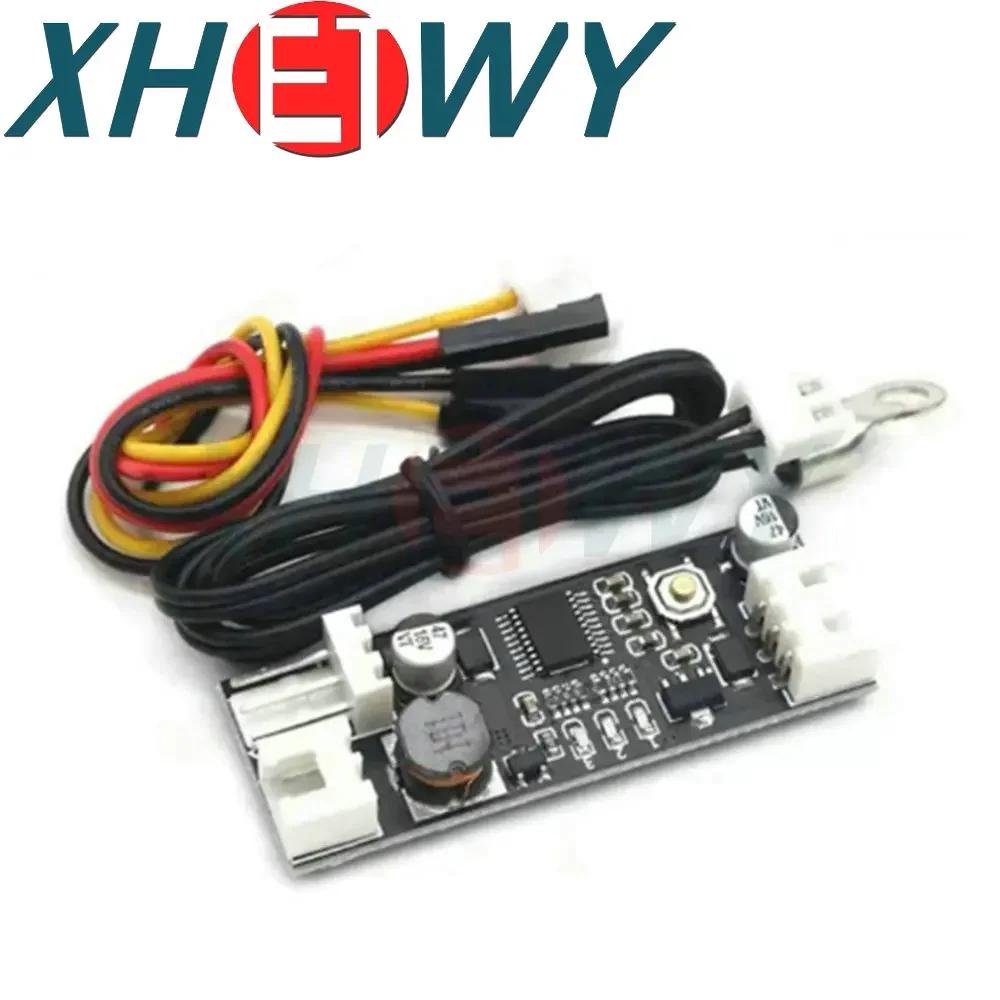 Single 12V 0.8A DC PWM 2-3 Wire Fan Temperature Control Speed Controller Chassis Computer Noise Reduction Module NTC B 50K 3950