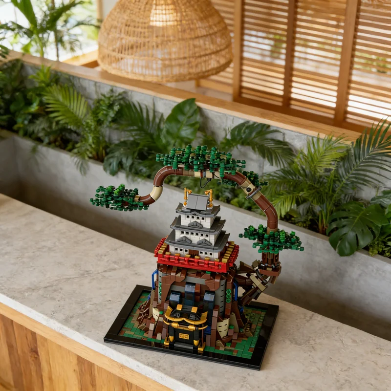 

1622 детали MOC Замок Вано-Куни: Архитектурная модель One Piece, конструктор, подарок, креативный коллекционный декор, премиум-класс