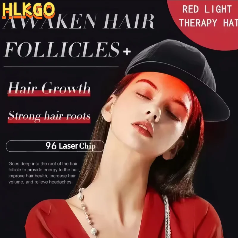 

HLKGO 96 Laser Hair Growth Cap Advanced LLLT Therapy Device for Fast Hair Regrowth & Oil Control, Amazing Results