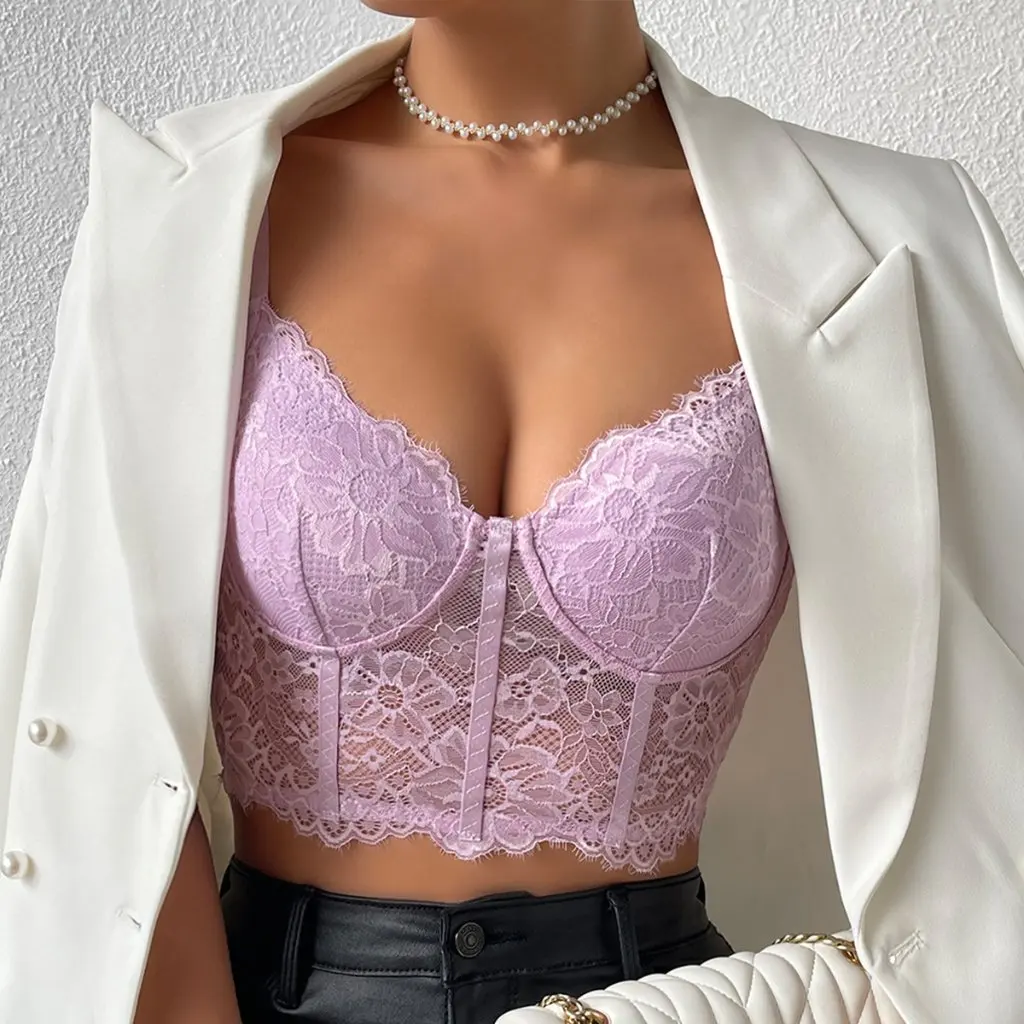 

Кружевная майка, сексуальная облегающая универсальная верхняя одежда в уличном стиле для женщин A466 Spice Girl, вдохновение