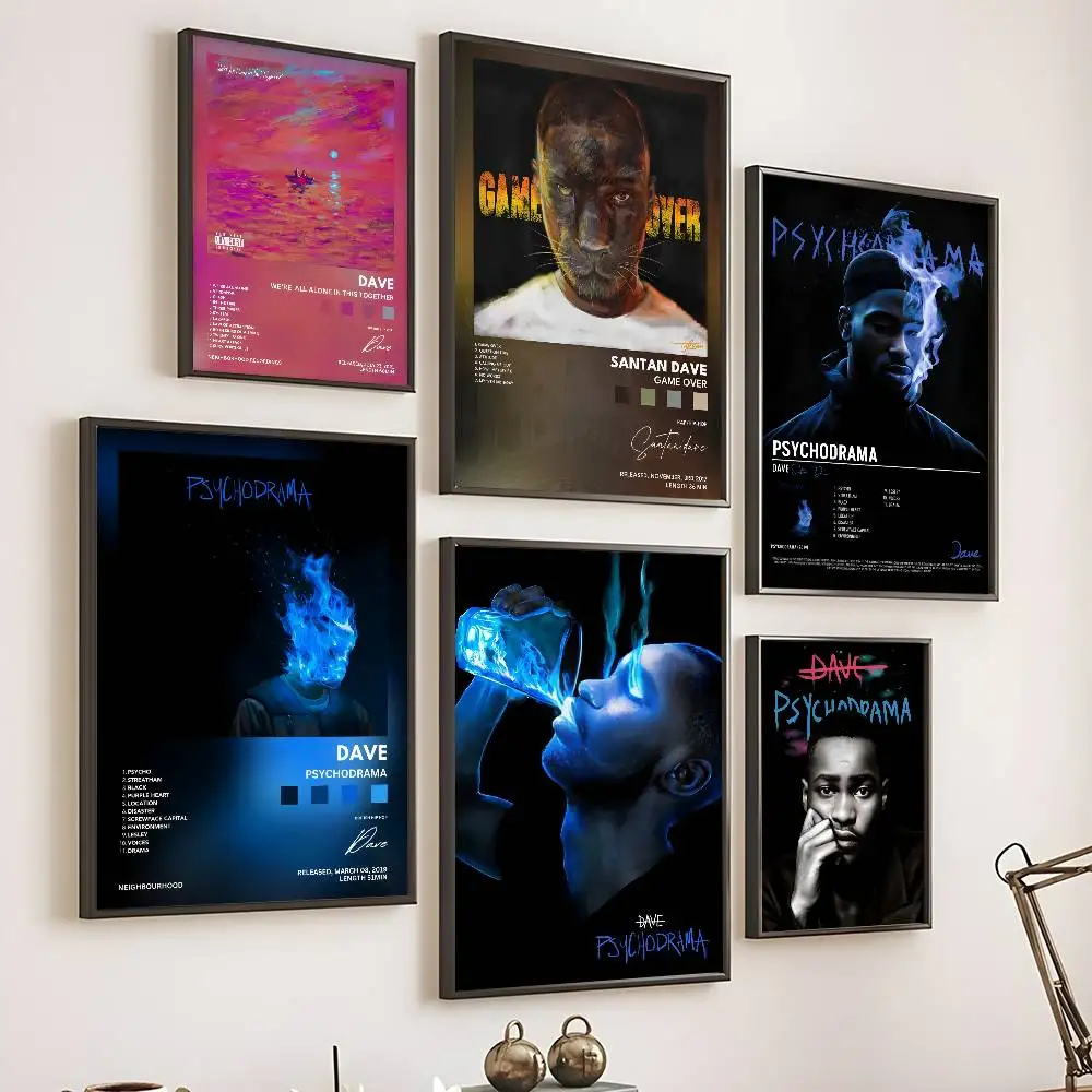 مغني الراب الشهير D-Dave ملصق مقاوم للماء ورقة طباعة ملصقات ديكور لتزيين الغرف الفن جدار الديكور غرفة نوم غرفة المعيشة #5