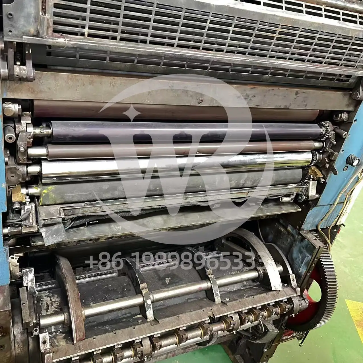 بكرة مائية أصلية مستعملة من KBA Rapida 74، أسطوانة مطلية بالكروم لأجزاء Kba 74 #5