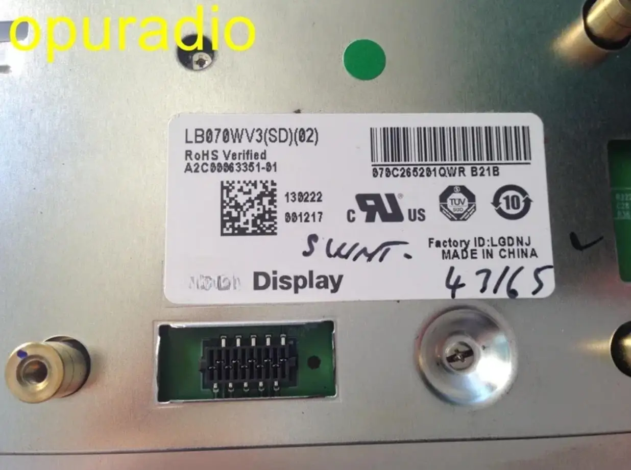 Großhandel 7-Zoll-LCD-Display LB070WV3(SD)(02) LB070WV3-SD02 Bildschirm für Mercedes Benz W204 E260 Auto GPS-Navigation Audio 2 Stück – Detail 1