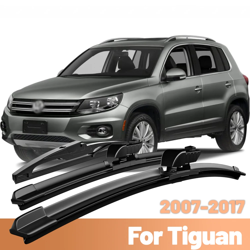Für VW Tiguan MK1 2007 - 2017 Wischer LHD Vorne und Hinten Wischerblätter 2016 Set Windschutzscheibe Windschutzscheibe Fenster 24 "+ 21" + 13"