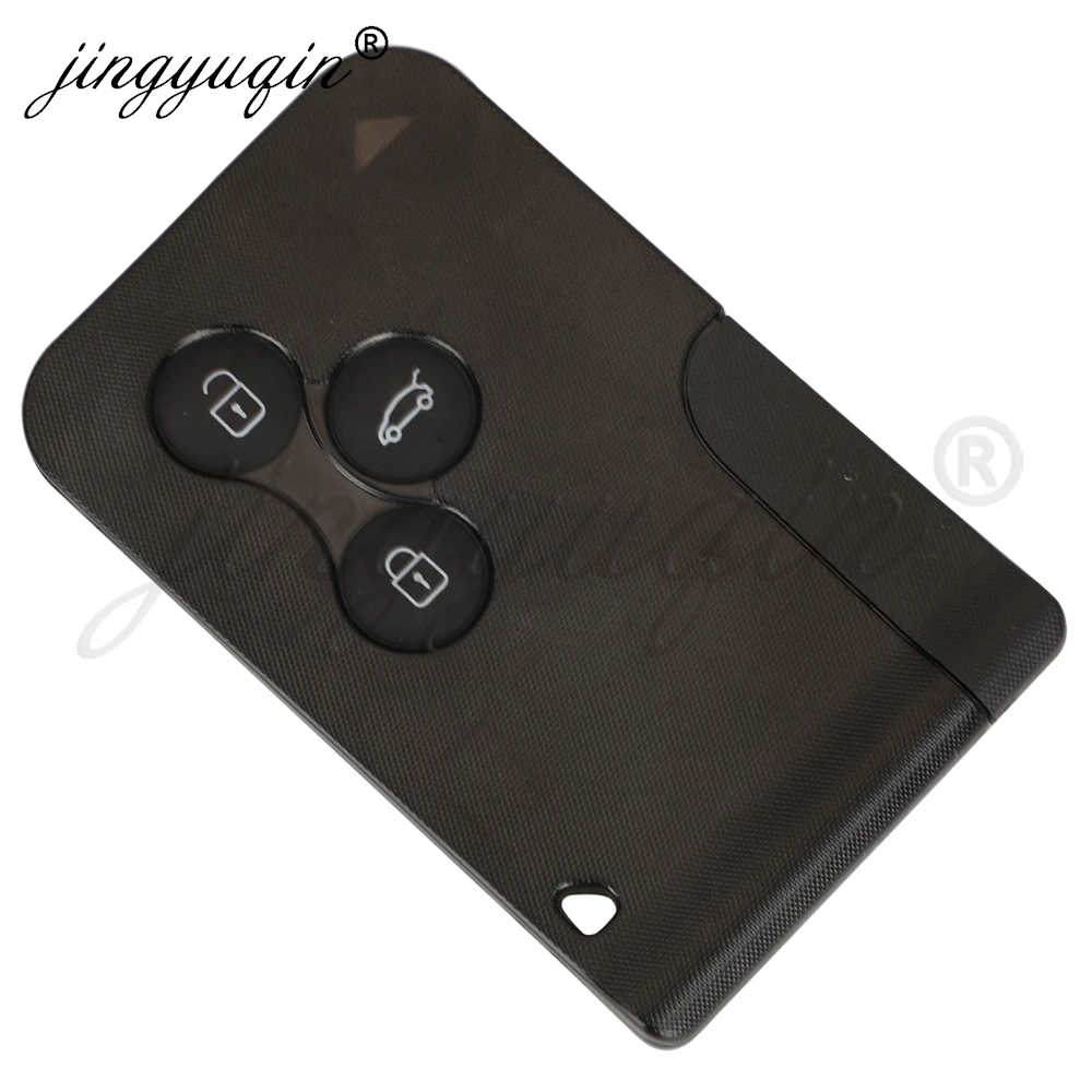jinyuqin Car Key Card Shell for Renault Espace Kadjar Megane Talisman Clio Kaptur KOLEOS Laguna Scenic Grand Scenic Fluence Fob