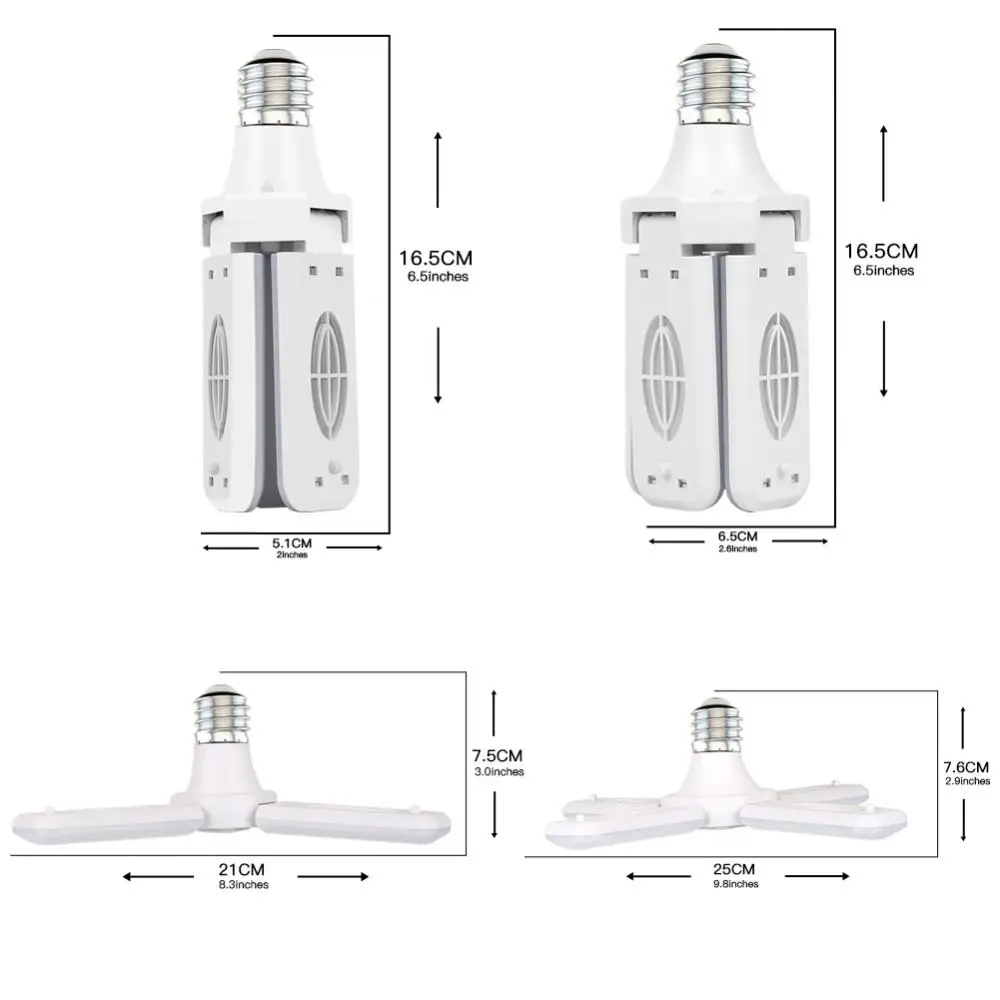 Imagem -05 - Garagem Led Lights com Painéis Ajustáveis Teto Shop Work Lamp 30w Lumen Bulb Tubos de Iluminação Industrial Workshop