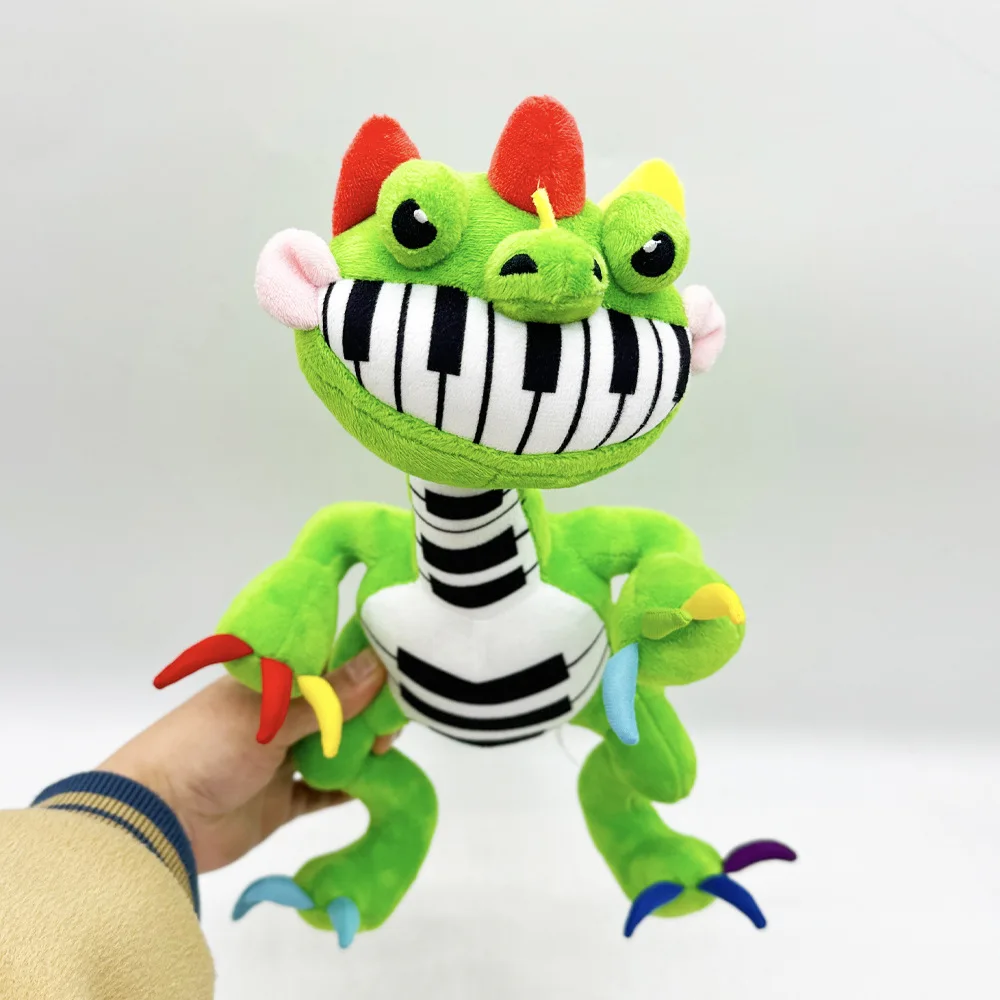 Poppyed Pianosaurus Song Cartoon Plush Doll Anime Nightmare Game Huggy Wuggy Plushie Stuffed Pillow Doll Toy Kids Birthday Gift