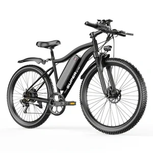 Equipped With A 500W Brushless Motor, This 26-inch Electric Bicycle Can Reach 19MPH And Is Equipped With Front And Rear Disc Bra