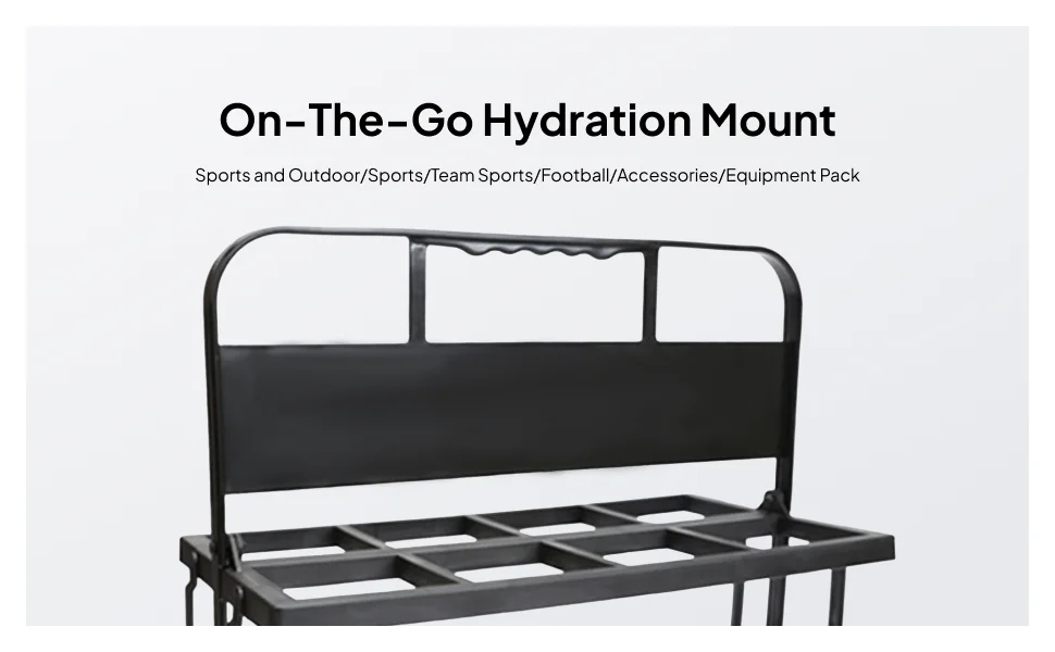 Soccers Water Bottle Carrier Foldable Camping Organizer Hanger Basket Countertop