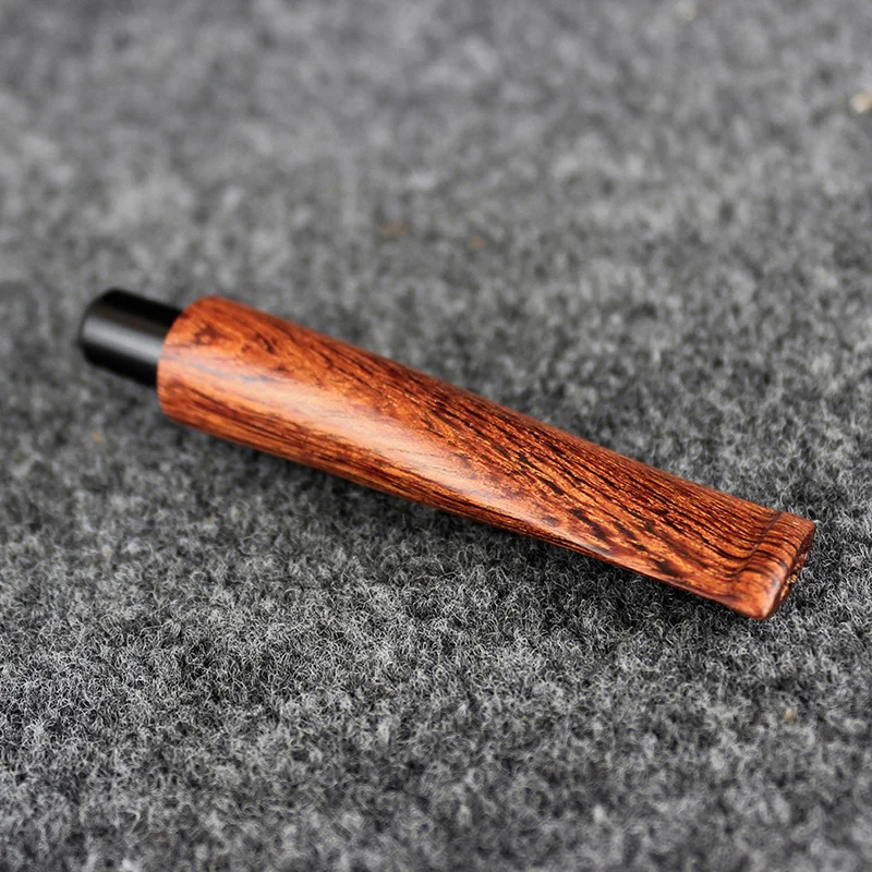 MUXIANG High Quality Smoking Pipe Straight Stem Replacement Specialized Rosewood Tobacco Pipe Accessories  For 9mm Filter be0071