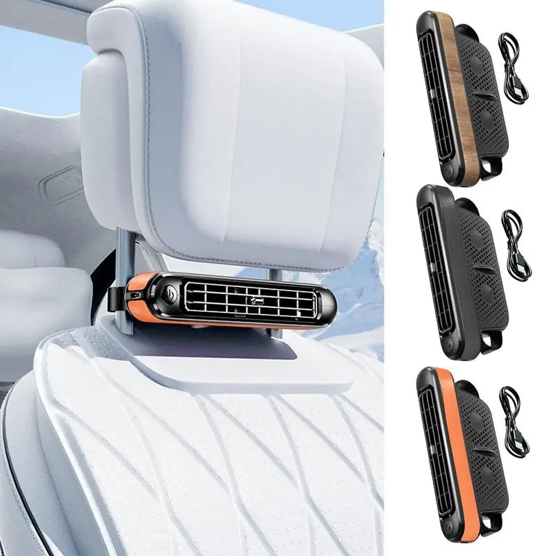 

Backseat Cooling Fan Car Interior Rear Headrest Fan USB Plug In Car Seat 3 Speeds Adjustable Mini Fan Rear Summer Cooling Fan