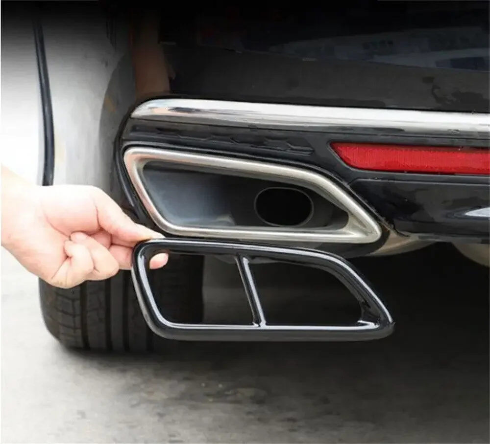 

Stainless Steel Car Tailpipe Throat Cover For Honda Accord Ninth Generation 2014-2017 Exhaust Pipe Muffler Cover Accessories