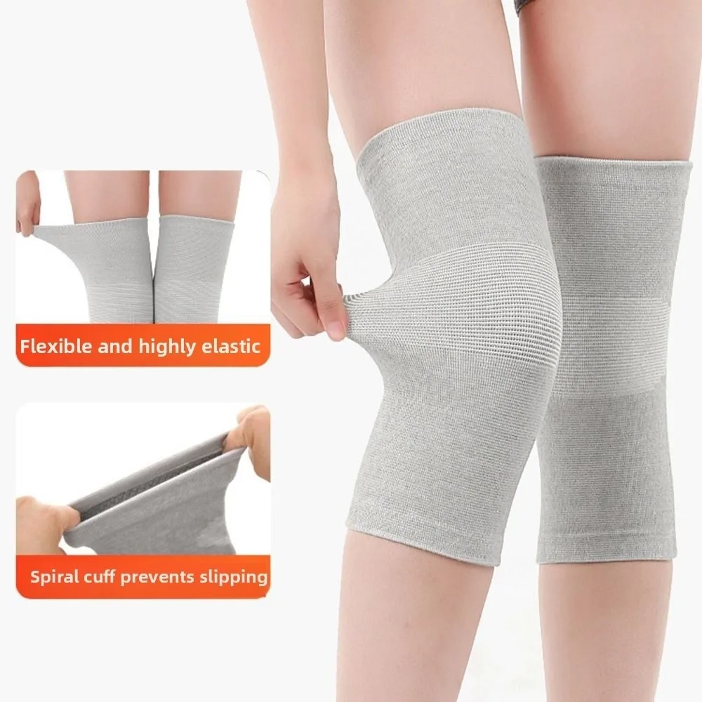 1Pair Universal Thickened Fur Knee Protector Anti Cold Heat Storage Knee Pads Thermal Warm Winter Knee Support Old People
