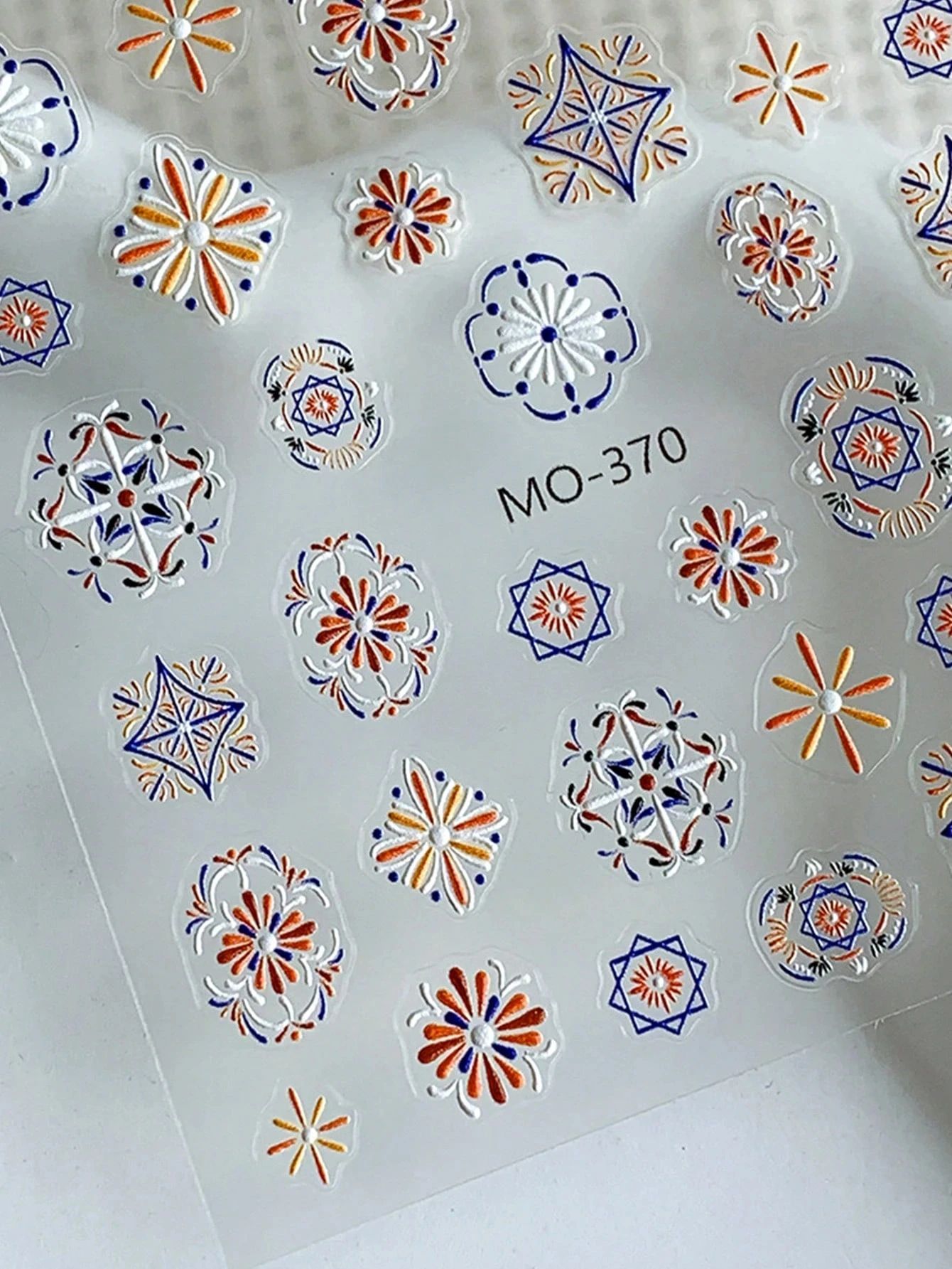 1/2/5 Uds. De diseños de uñas para mujer, pegatinas bohemias de flores para decoración de uñas, pegatinas holográficas 5D para uñas, autoadhesivas artísticas en relieve brillantes