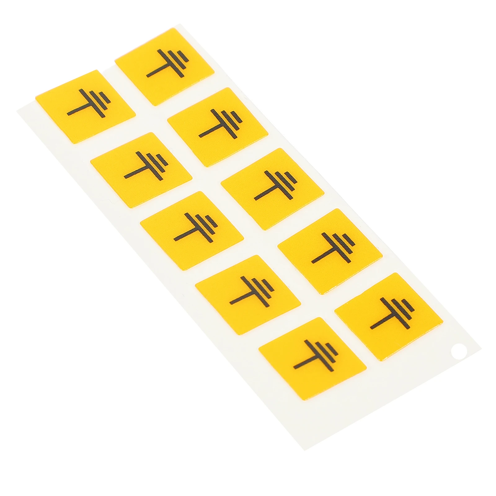 

10pcs Grounding Labels PC Safety Stickers Electrical Marking Signs Warning Decals Easy Storage Traffic Safety