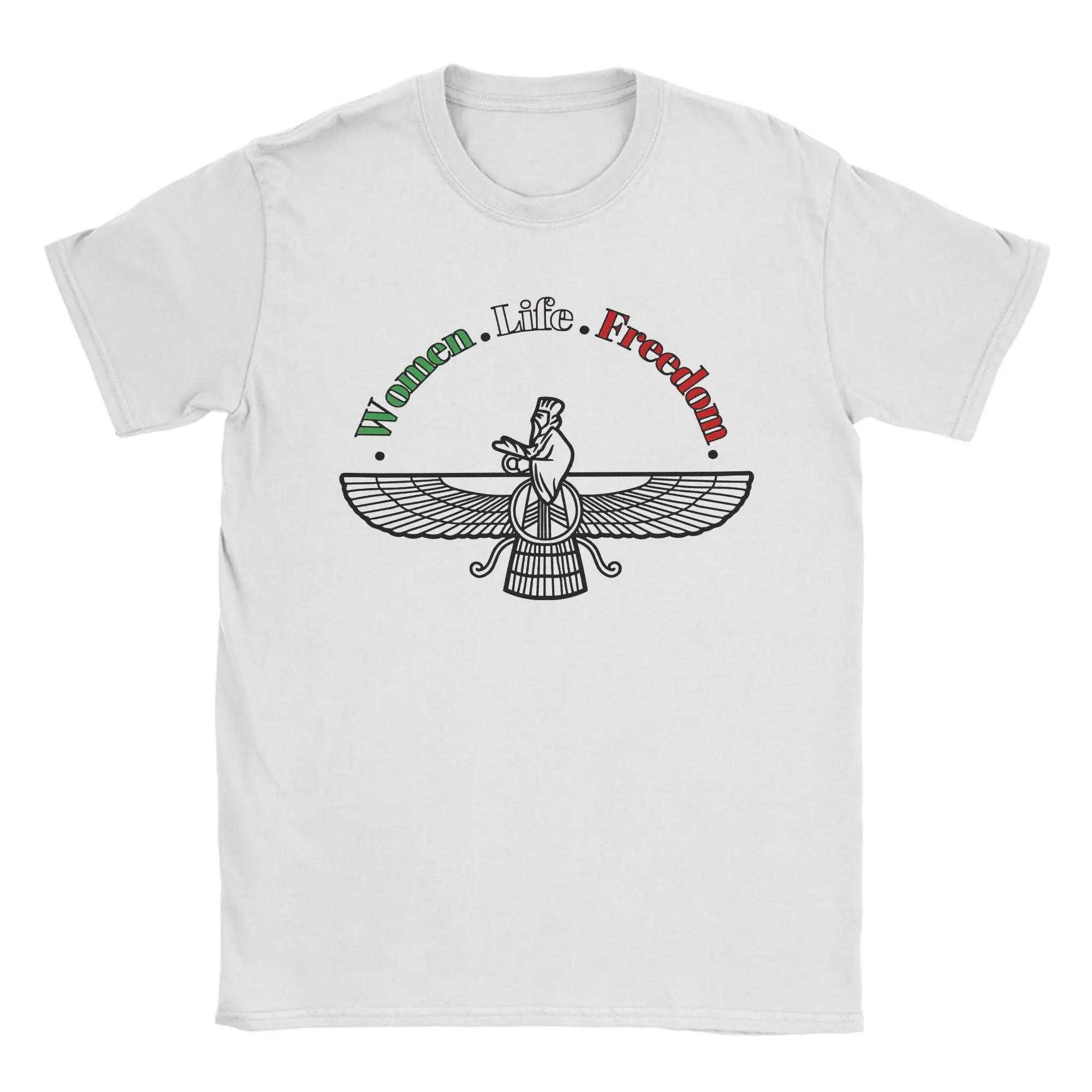 Novelty Iran Zan Zendegi Azadi T-Shirts for Men Crew Neck 100% Cotton T Shirts  Short Sleeve Tees Printing Clothes