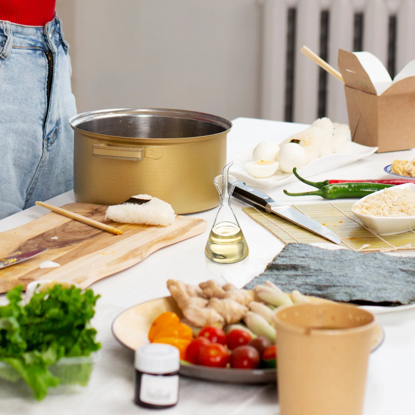 

Glass Oil and Vinegar Dispenser 125ml Hand Made Drip Free Spout Perfect Pour Kitchen Bottle Olive Oil Bottle Cooking Gift