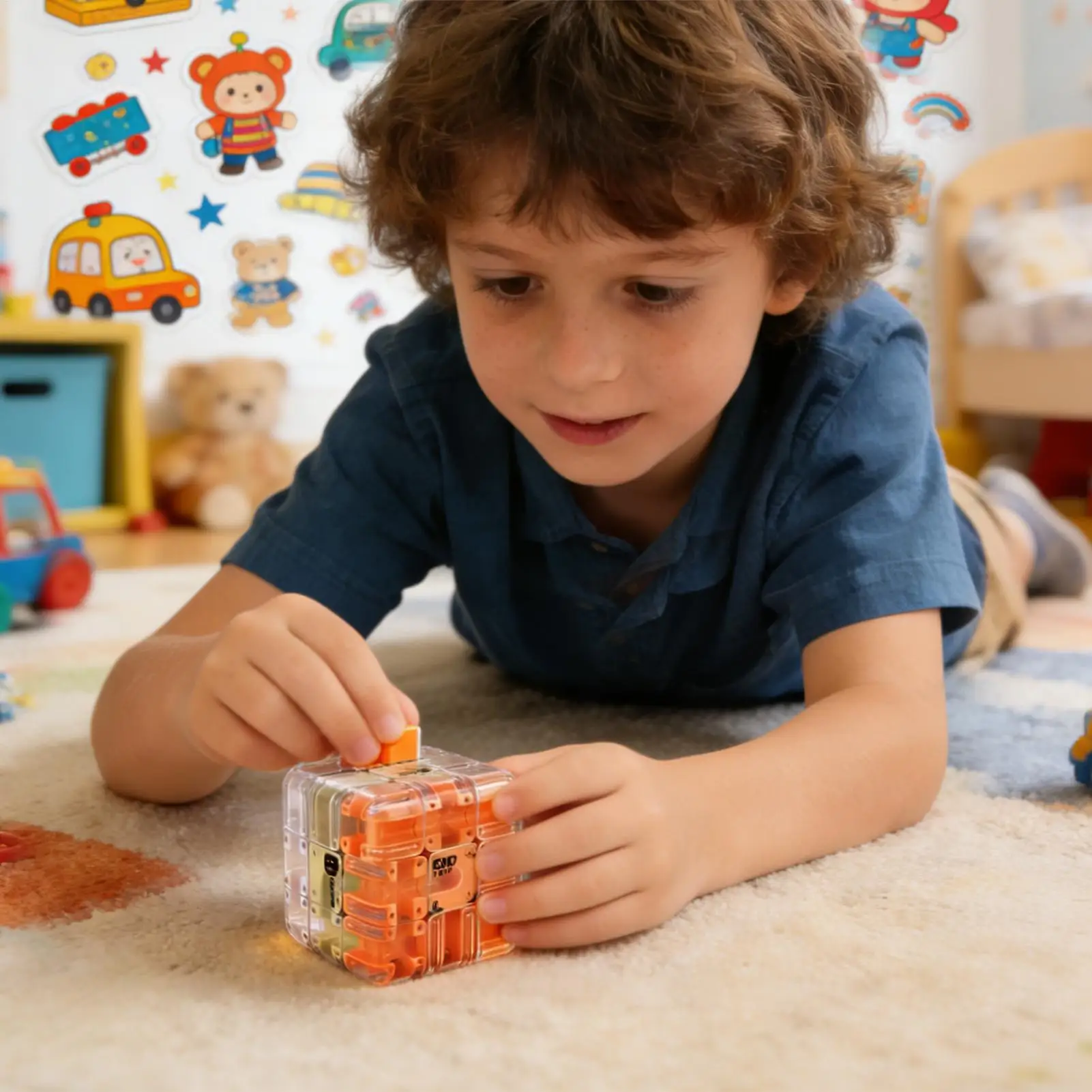 3D迷路キューブパズル 教育的脳トレゲーム 子供向け 旅行 車 教室 ホームスクール 家族パーティー ギフト