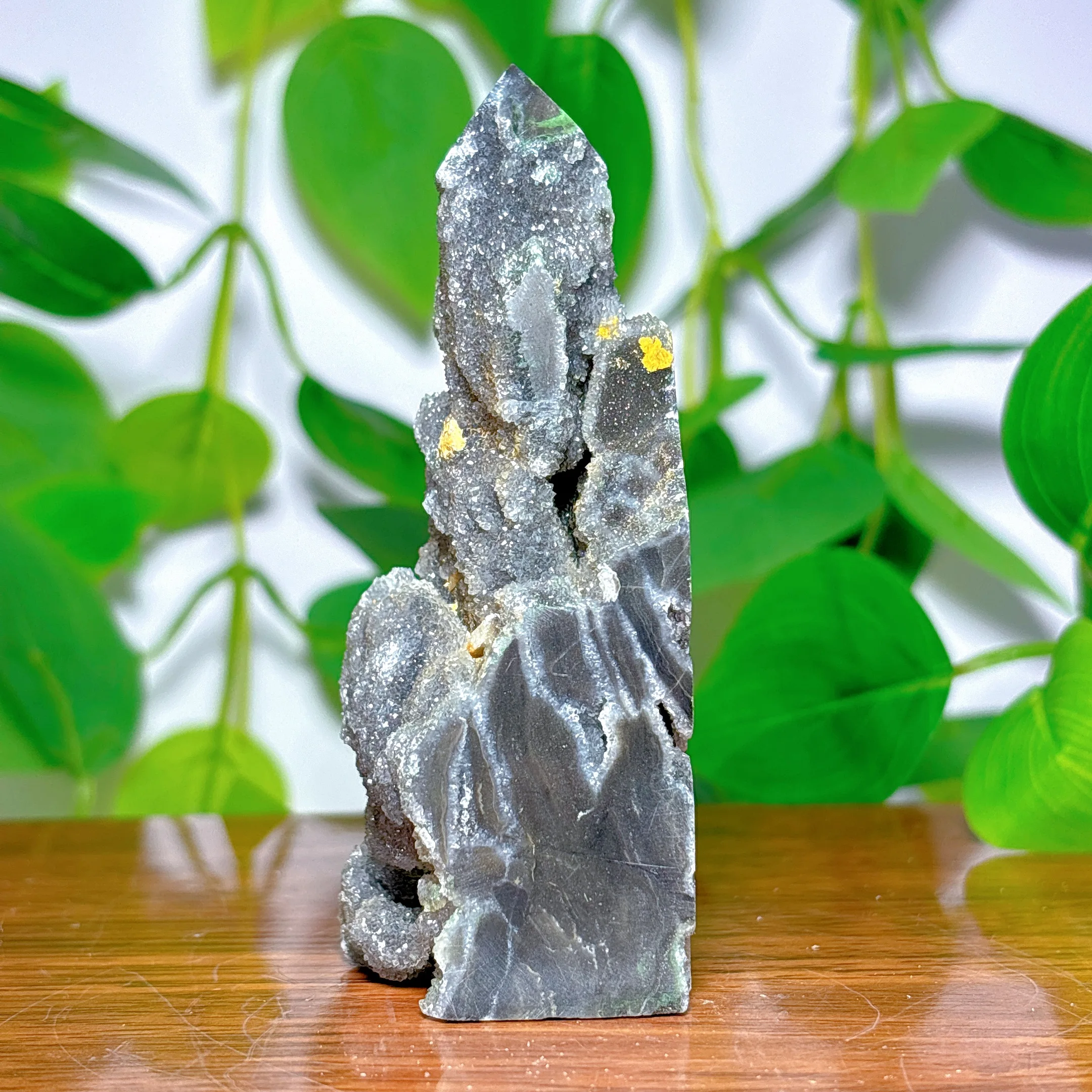 Sphalerite Specimen Tower Crystal Natural Quartz Stone Home Decoration Minerals Reiki Craft Gifts Love Energy Healing Garden