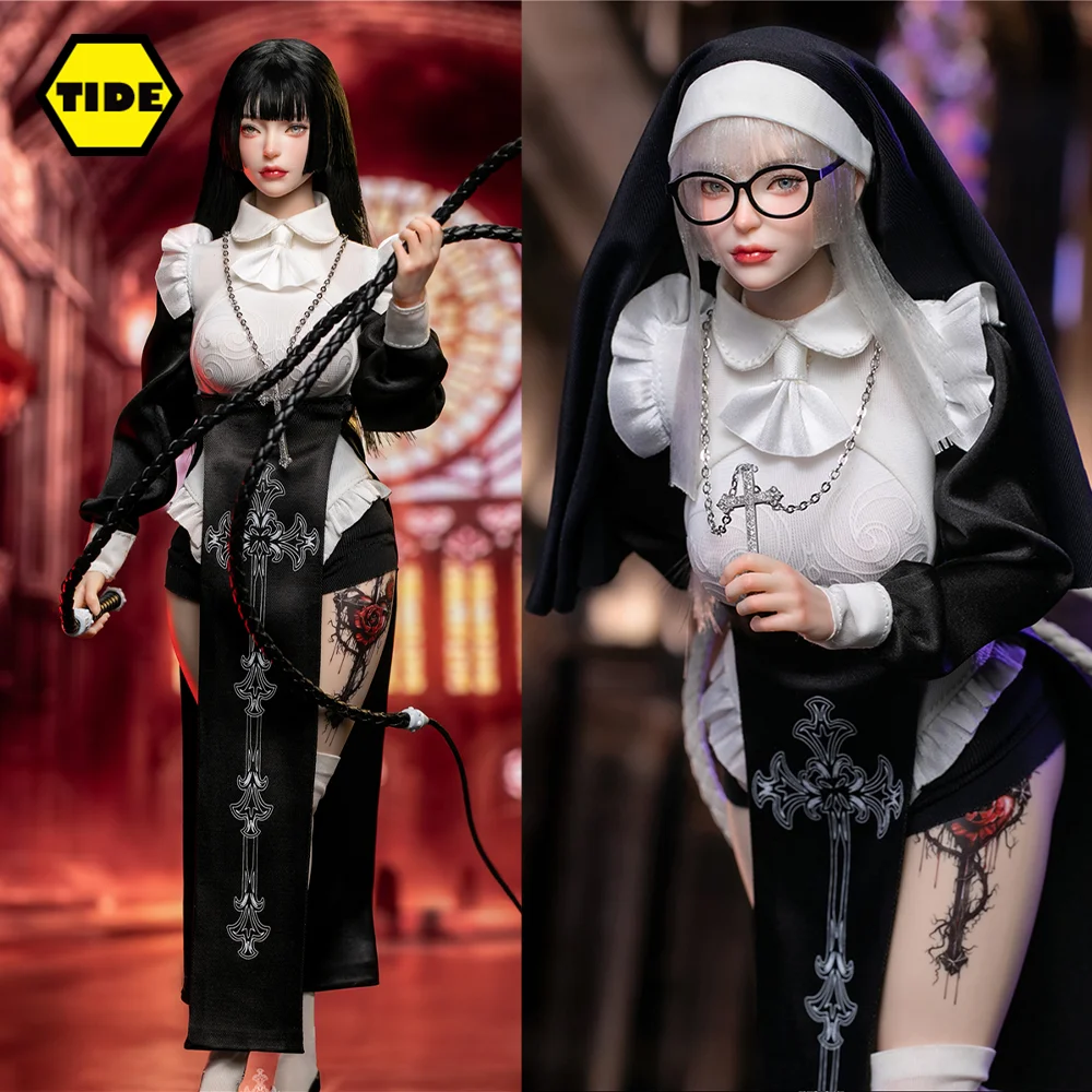 2025 Q1 Presale LSZGTOYS LS2024-04 1/6 Scale Female Soldier Dark Nun Hathaway Model 12Inch Action Figure Movable Doll Collection