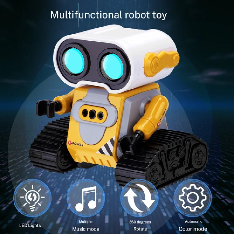 Kid'S Rc Wall-E Intelligent Robot Rabbit Gesture Sensing Simulation Robot Rabbit Lighting Music Remote Control Toy Boy Gift