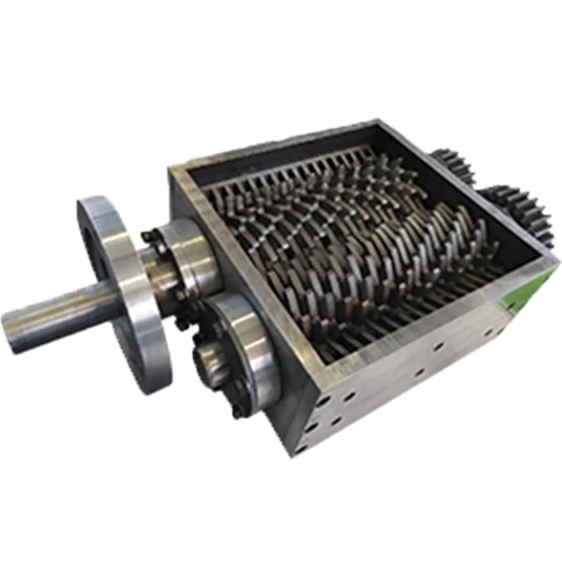 آلة تقطيع النفايات ذات العمود المزدوج آلة سحق النفايات الصلبة لمحطة معالجة النفايات البلدية  