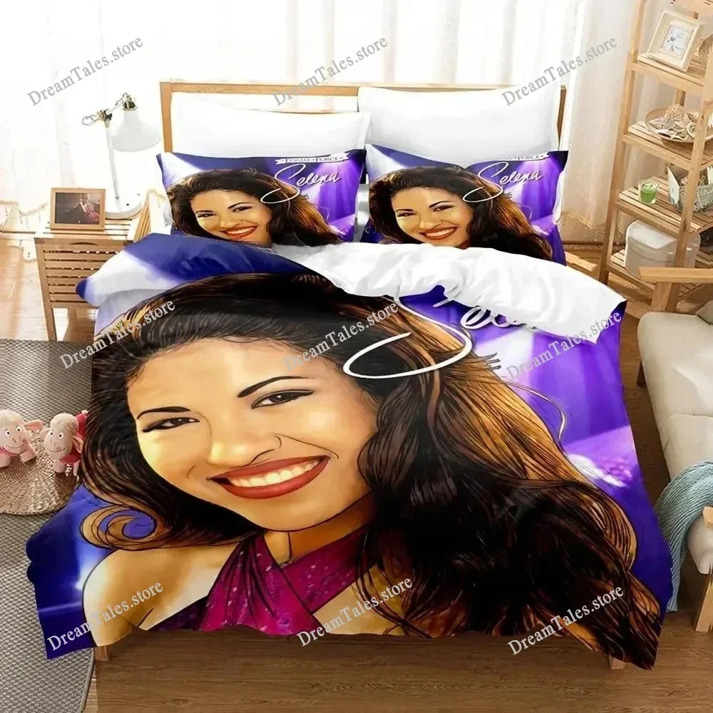Popular Selena Quintanilla Bedding Set Single Twin Full Queen King Size Bed Set Adult Boys Bedroom Duvet Cover Sets Luxury Gift