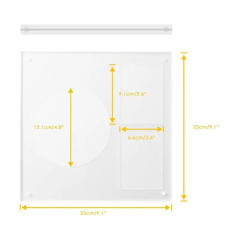 AEE3-포토카드 및 CD 홀더 스탠드, 아크릴 스탠딩 디스플레이, 카드 케어스 울트라 클리어 트레이딩 케이스 포토카드 보호대