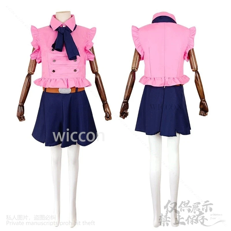 

x;3,r'b\7/Anime The Seven Deadly Sins Elizabeth Liones Cosplay Costume Pink Top Dress Lolita Wigs For Halloween Chris6;n,9\j/5'k