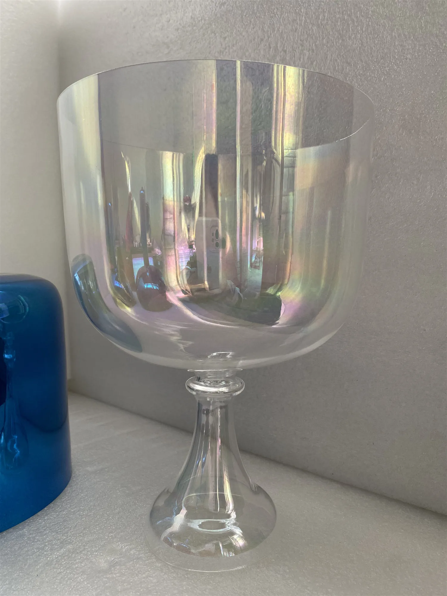 

Crystal singing chalice cosmic clear 3rd ocatve A# note pineal chakra 432Hz for sound healing.