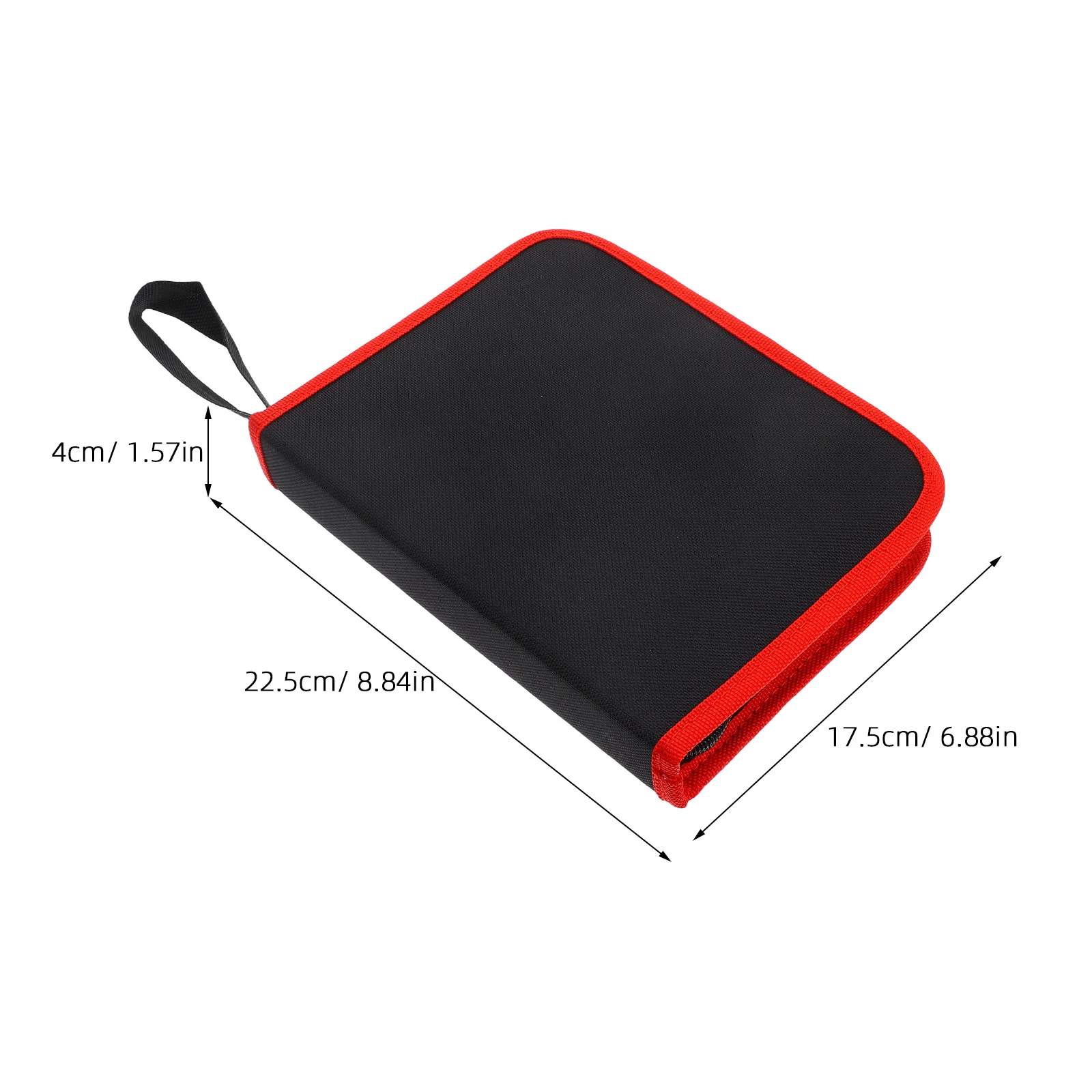 2Pcs Drill Bits Storage Bag Oxford Fabric Portable Zippered Multi-Use Handheld Bit Organizer Pouch for Workshop Tools