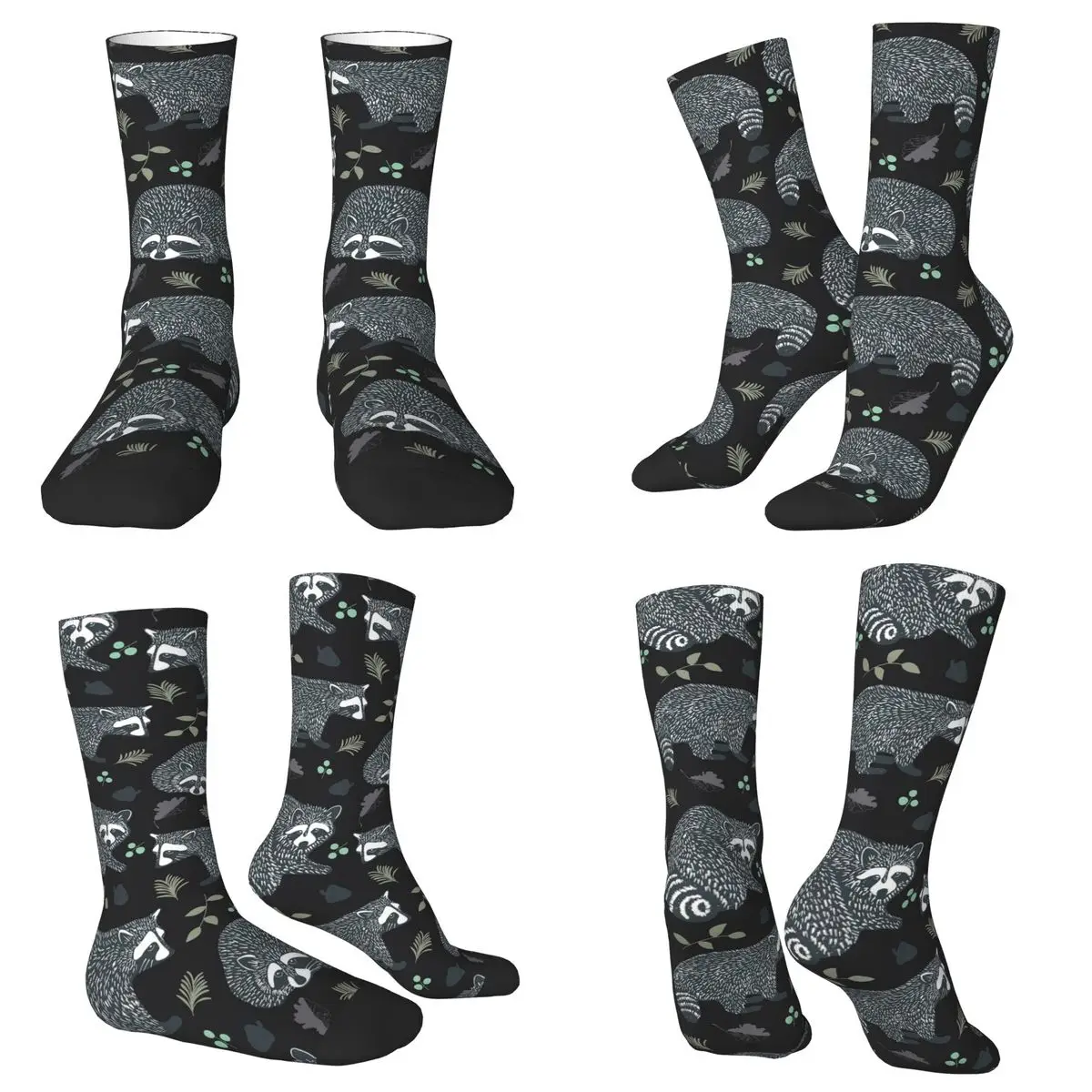 Всесезонные чулки для экипажа Еноты! Носки Harajuku, длинные носки, аксессуары для мужчин и женщин, подарок на день рождения