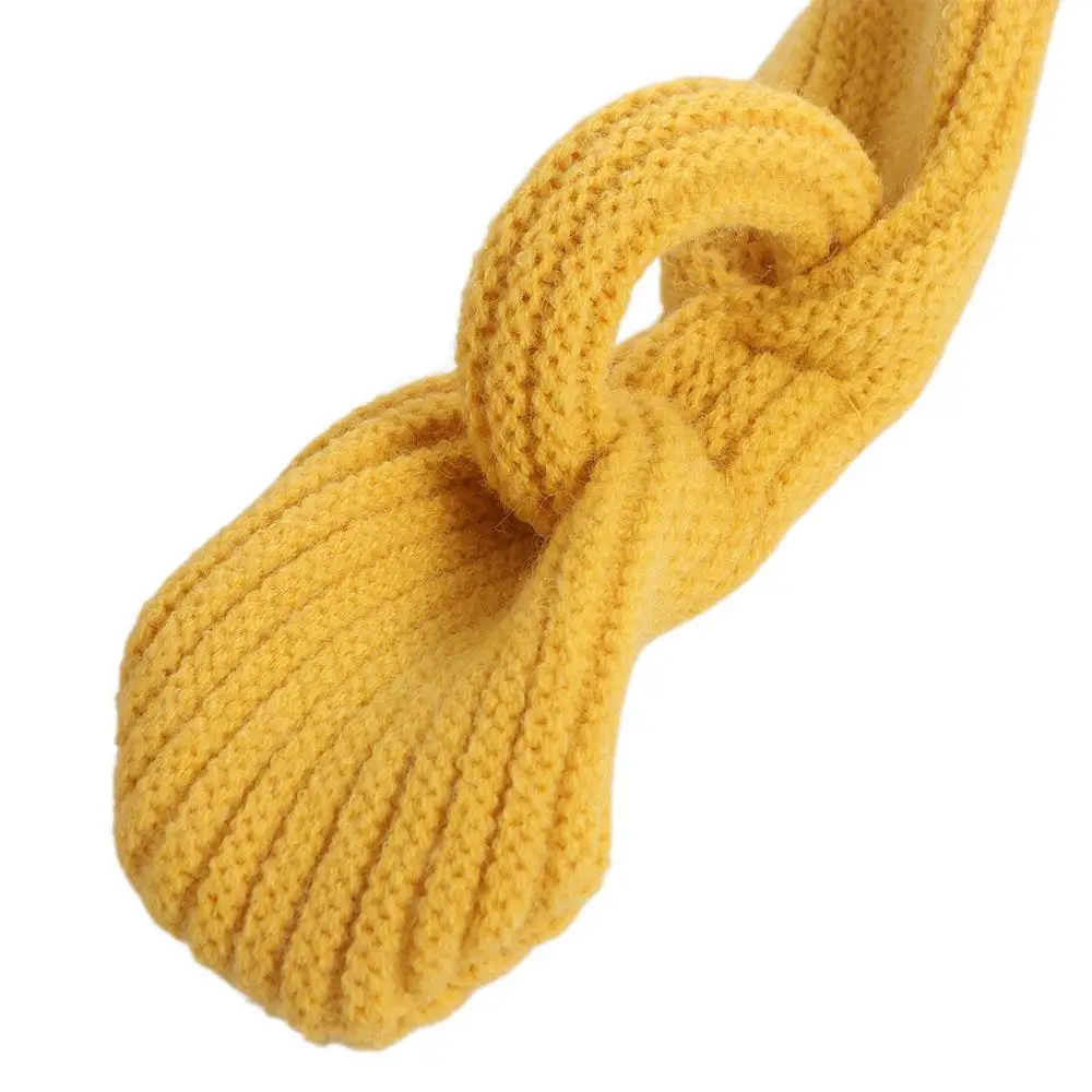 Mode Effen Kleur Jongens Meisjes Sjaal Casual Winddicht Kinderen Gebreide Sjaal Dikke Outdoor Winter Gebreide Sjaals Baby