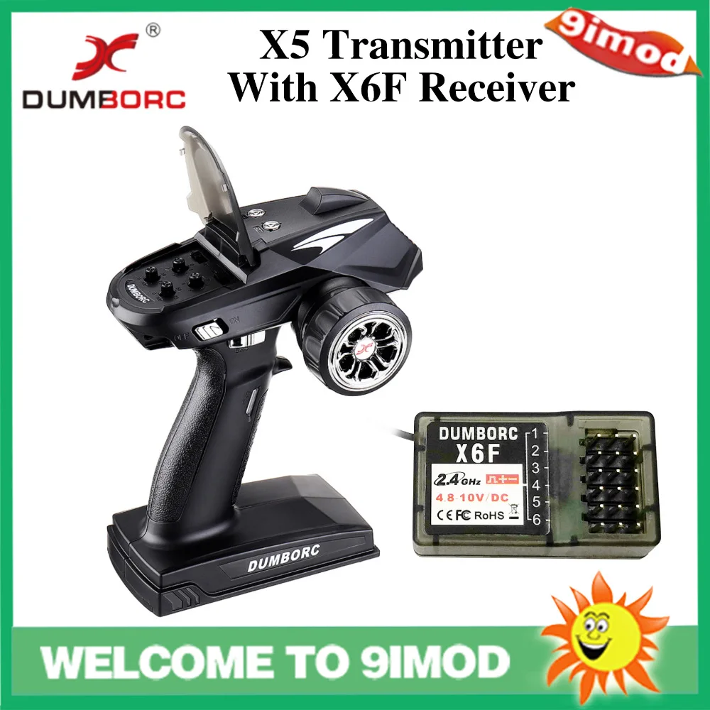 

Комплект дистанционного управления Dumborc Dumbo X5 2.4G для моделей автомобилей, кораблей и танков, включая приемник X6F