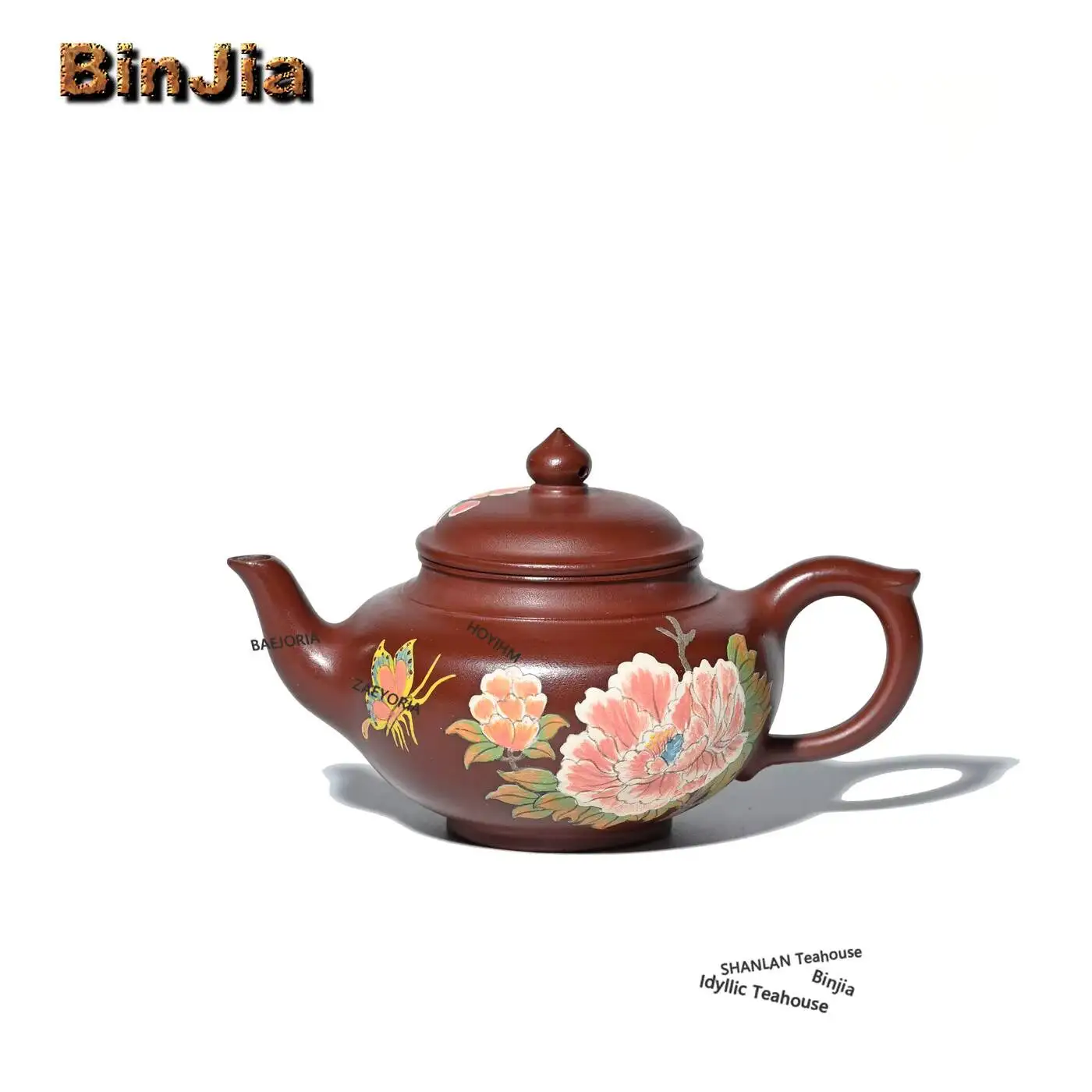 160ml Ancient Yixing Purple Clay Teapots Handmade Laughing Sakura Pot Raw Ore Red Skinned Dragon Mud Kettle Zisha Tea Set Gifts