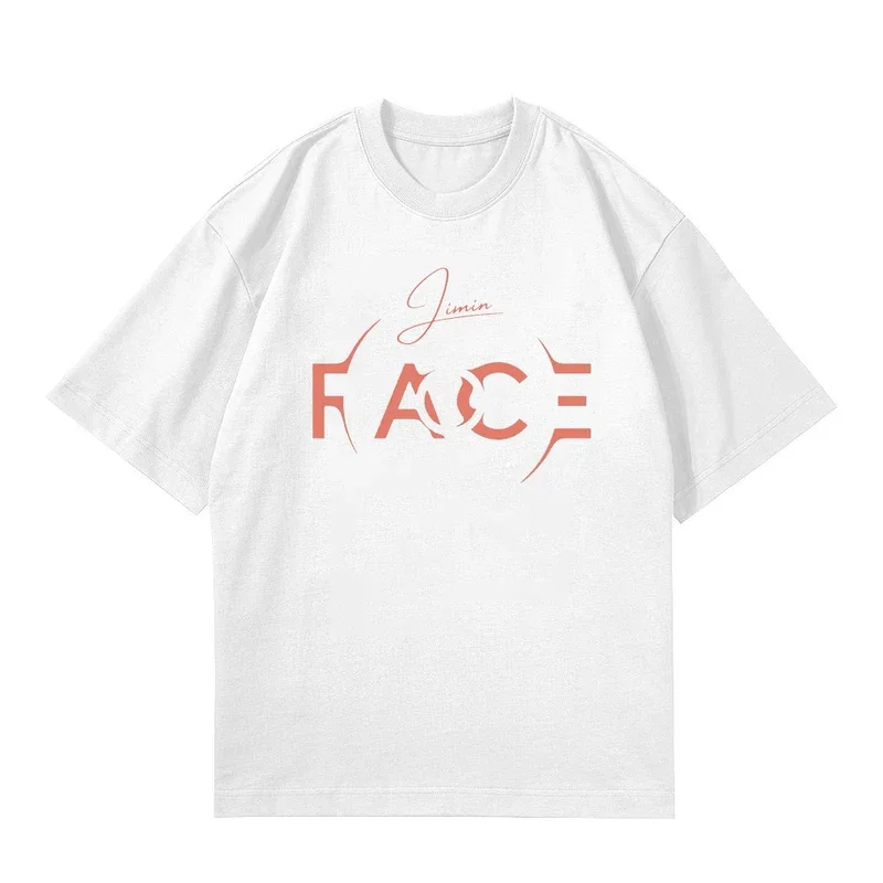 New Kpop JIMIN FACE T-shirt 100% cotton round neck T shirt Tees Tops