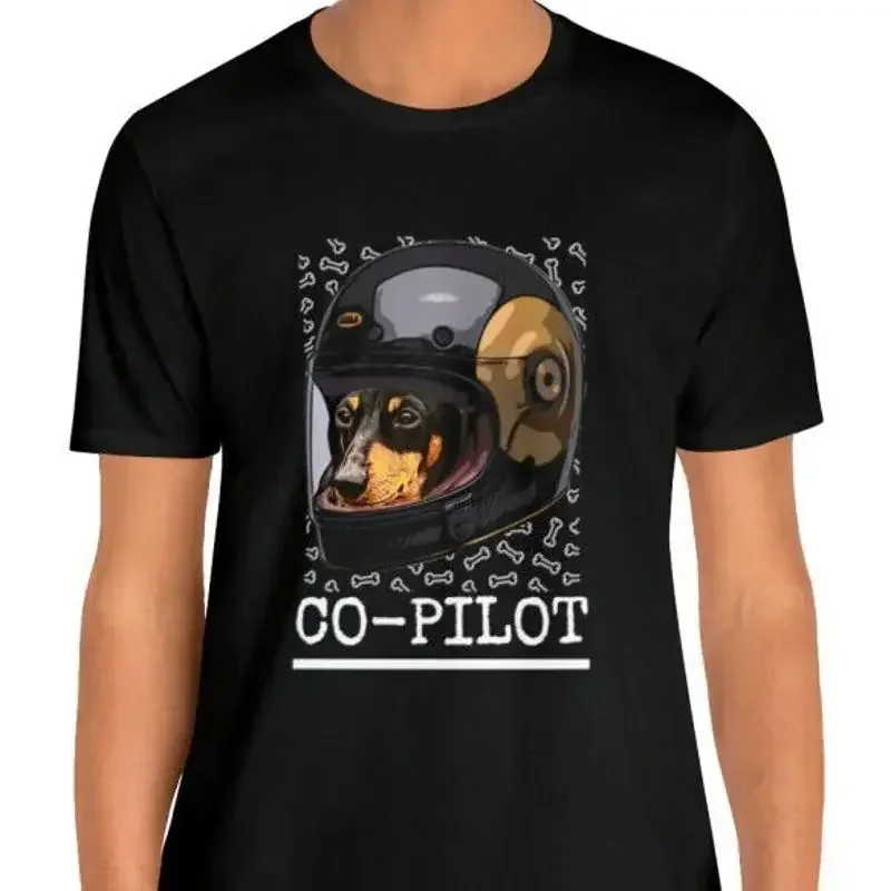 Dachshund Dog is My Co pilot Weenie Lover T Shirt