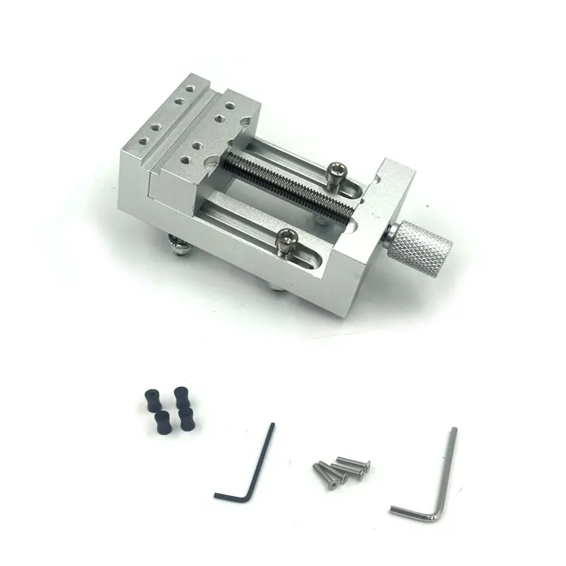 47mm Precision Bench Vise Mini Aluminum Alloy Multi Functional Flathead Vise Accessories