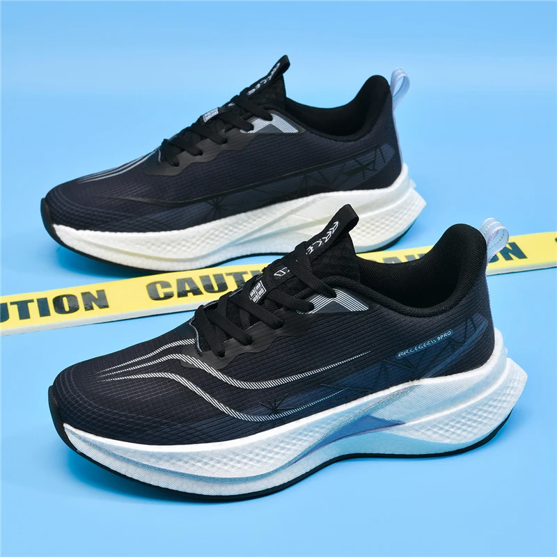 Men New Sneaker Brands Carbon Plate Resistant Breathable Unisex Lace-Up Running Shoes Gym Lightweight Comfortable Sports Shoes