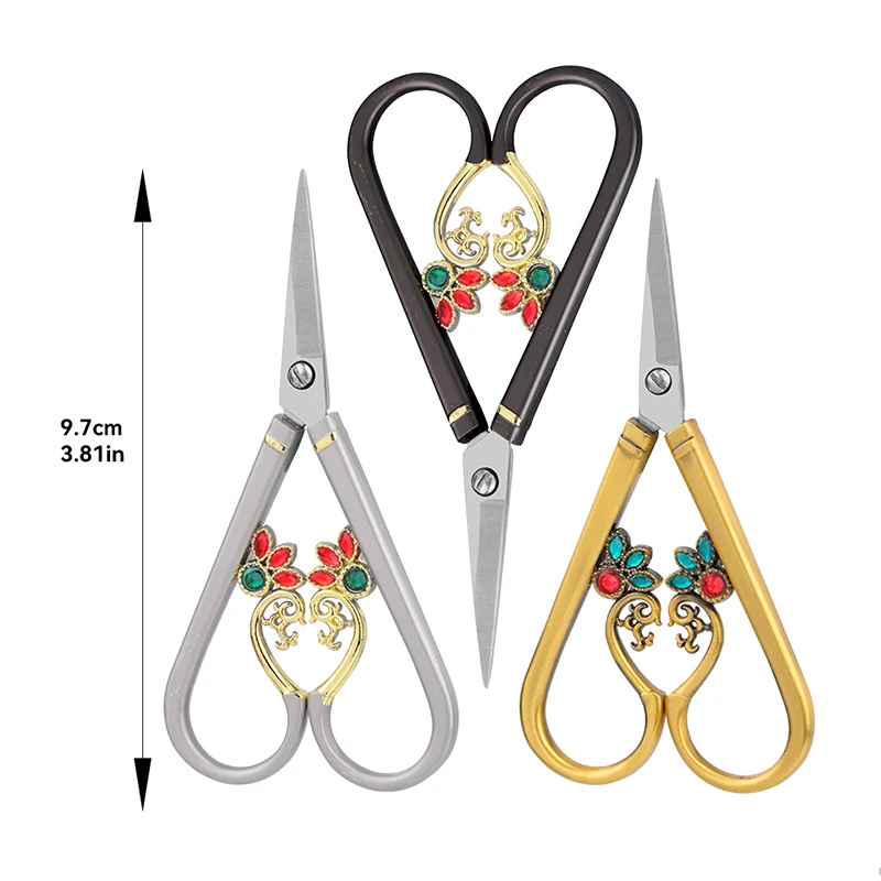 KRABALL Vintage Embroidery Tailor Sewing Scissors DIY Craft Needlework Cutter Small Scissor For Fabric Thread Cutting Shears